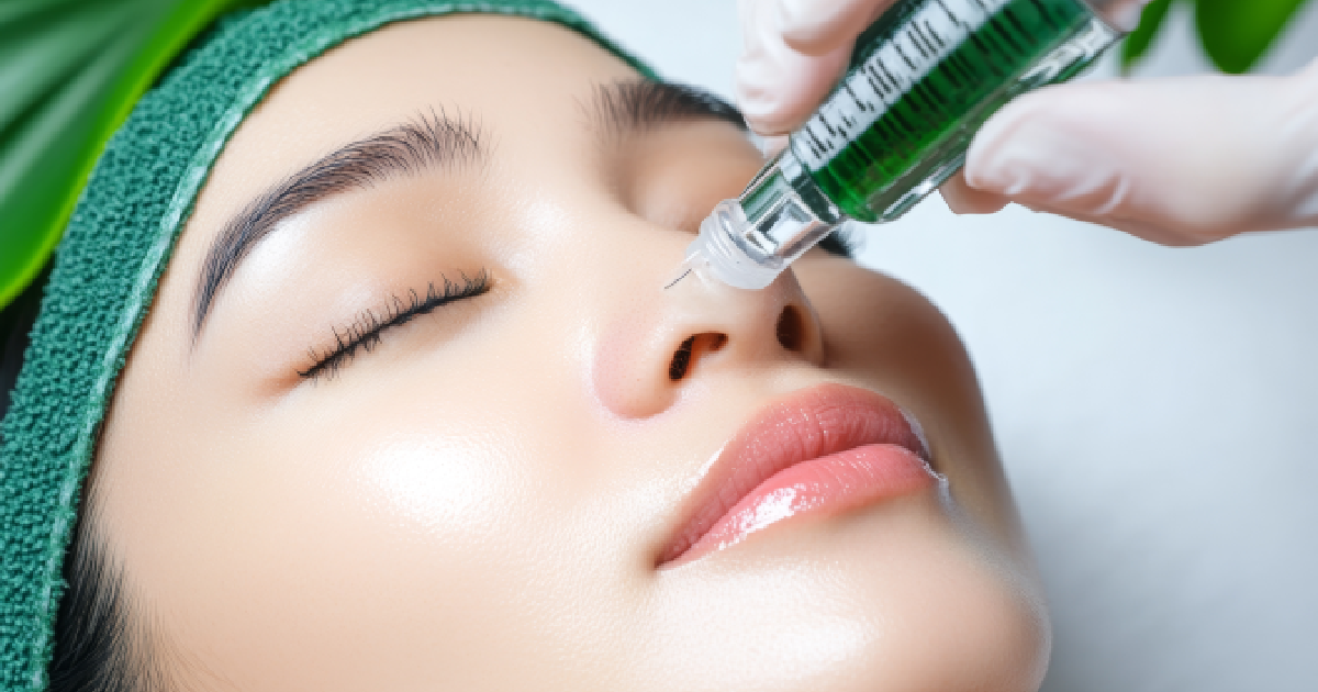 Women taking PRP Microneedling in Gilroy, Ca