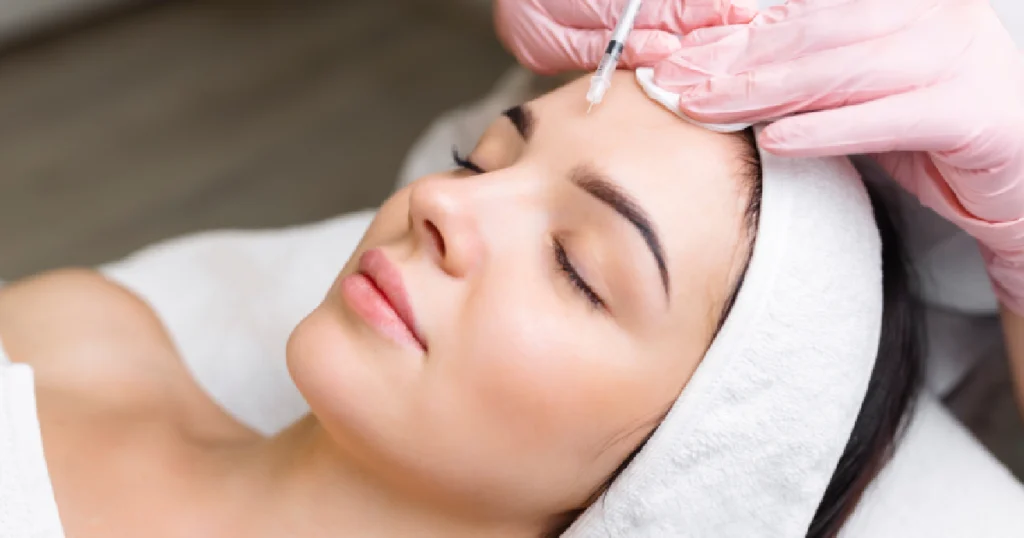 Women taking botox treatment in Gilroy, Ca